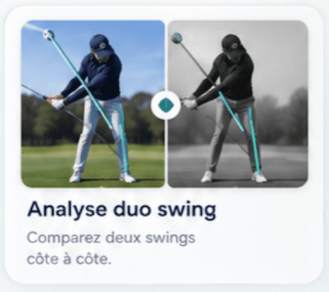 Comparaison de deux swings côte à côte
