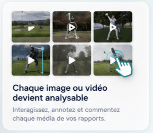 Grille de médias prêts à être analysés