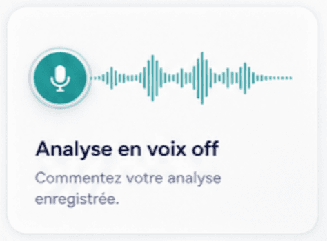 Onde audio de l'analyse en voix off
